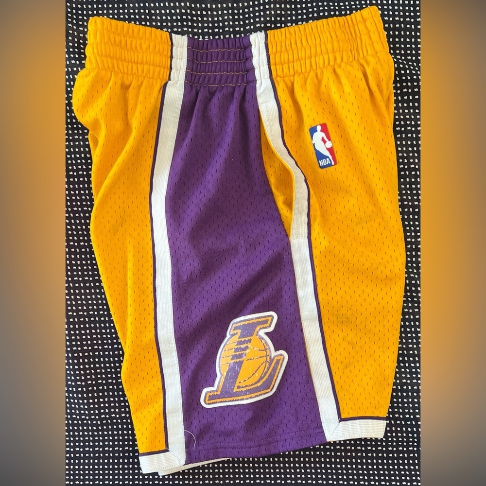 Los Angeles Lakers Mitchell & Ness Vintage Hardwood Classics Basketball Shorts